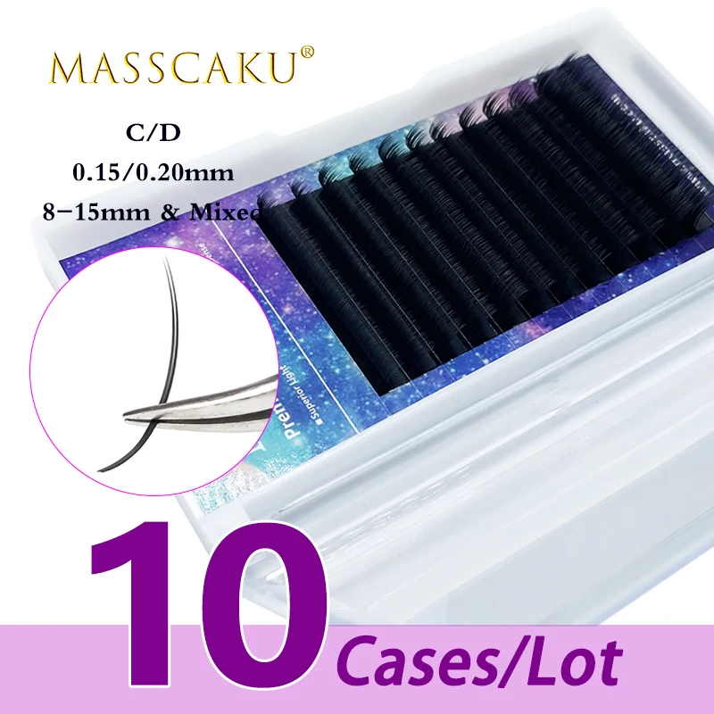 New style 10case/lot 0.15 0.20 thickness self fanning eyelash extensions super matte 8-15mm & mix length make up lashes cilios
New style 10case/lot 0.15 0.20 thickness self fanning eyelash extensions super matte 8-15mm & mix length make up lashes cilios