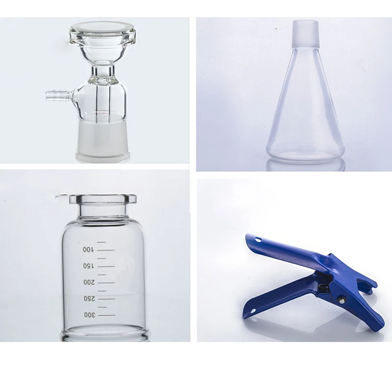 250mL Vacuum Filtration Apparatus with Rubber Tube Glass Sand Core Liquid Solvent Filter Unit Device Laboratory Equipment
250mL Vacuum Filtration Apparatus with Rubber Tube Glass Sand Core Liquid Solvent Filter Unit Device Laboratory Equipment