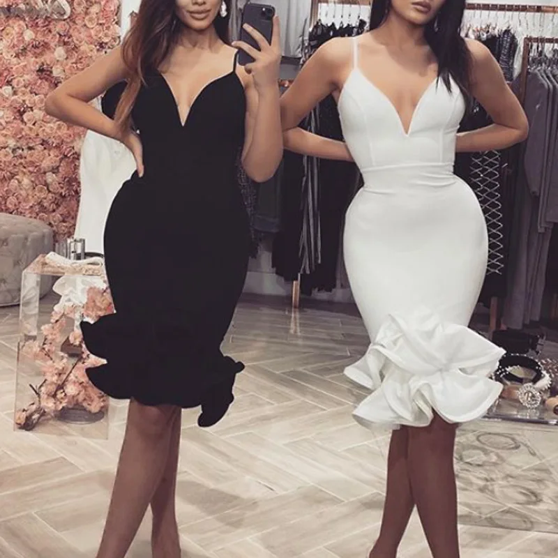 White Black Knee Length Sexy Cocktail Dresses 2020 New Sheath Fashion Party Gown Formal Real Dress
White Black Knee Length Sexy Cocktail Dresses 2020 New Sheath Fashion Party Gown Formal Real Dress