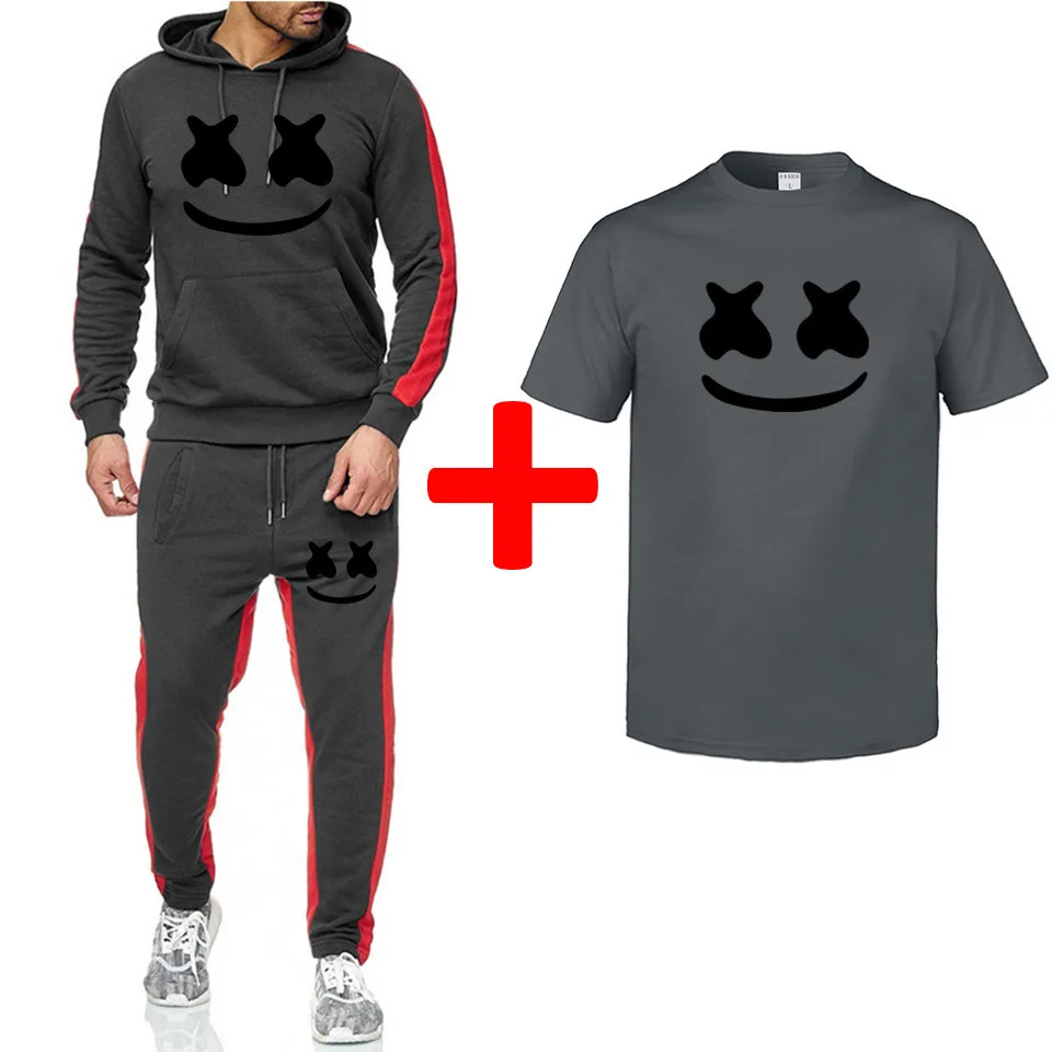 2021 men Personality printing Fleece pants T-shirt three-piece Sportswear suit Loose and comfortable Sportswear 
2021 men Personality printing Fleece pants T-shirt three-piece Sportswear suit Loose and comfortable Sportswear