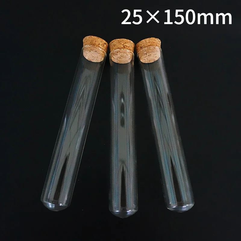 24pcs/lot Lab 25x150mm Unique Transparent Lab Glass Test Tube With Cork Stoppers Round Bottom Labware Supplies
24pcs/lot Lab 25x150mm Unique Transparent Lab Glass Test Tube With Cork Stoppers Round Bottom Labware Supplies