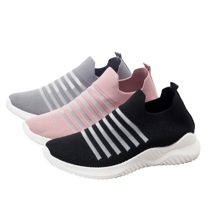 2020 Summer New Style Breathable Mesh Women's Flat Sole Casual Shoes Antiskid Elastic One Foot Stripe Small White Shoes
2020 Summer New Style Breathable Mesh Women's Flat Sole Casual Shoes Antiskid Elastic One Foot Stripe Small White Shoes