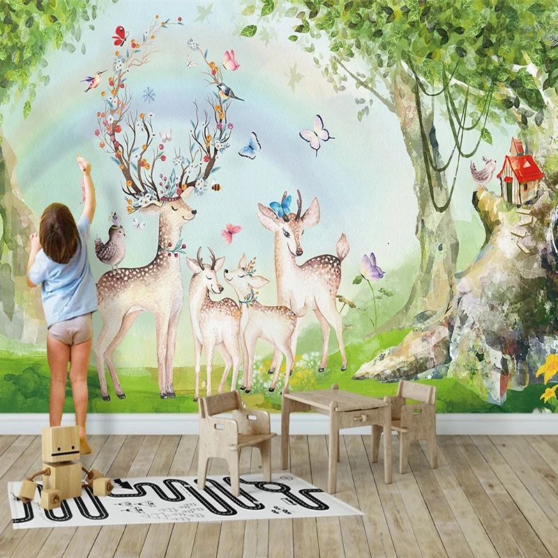 Custom Photo Wallpaper 3D Forest Rainbow Elk Murals Children's Bedroom Cartoon Wall Painting Kid's Room Creative Wall Papers 3 D
Custom Photo Wallpaper 3D Forest Rainbow Elk Murals Children's Bedroom Cartoon Wall Painting Kid's Room Creative Wall Papers 3 D
