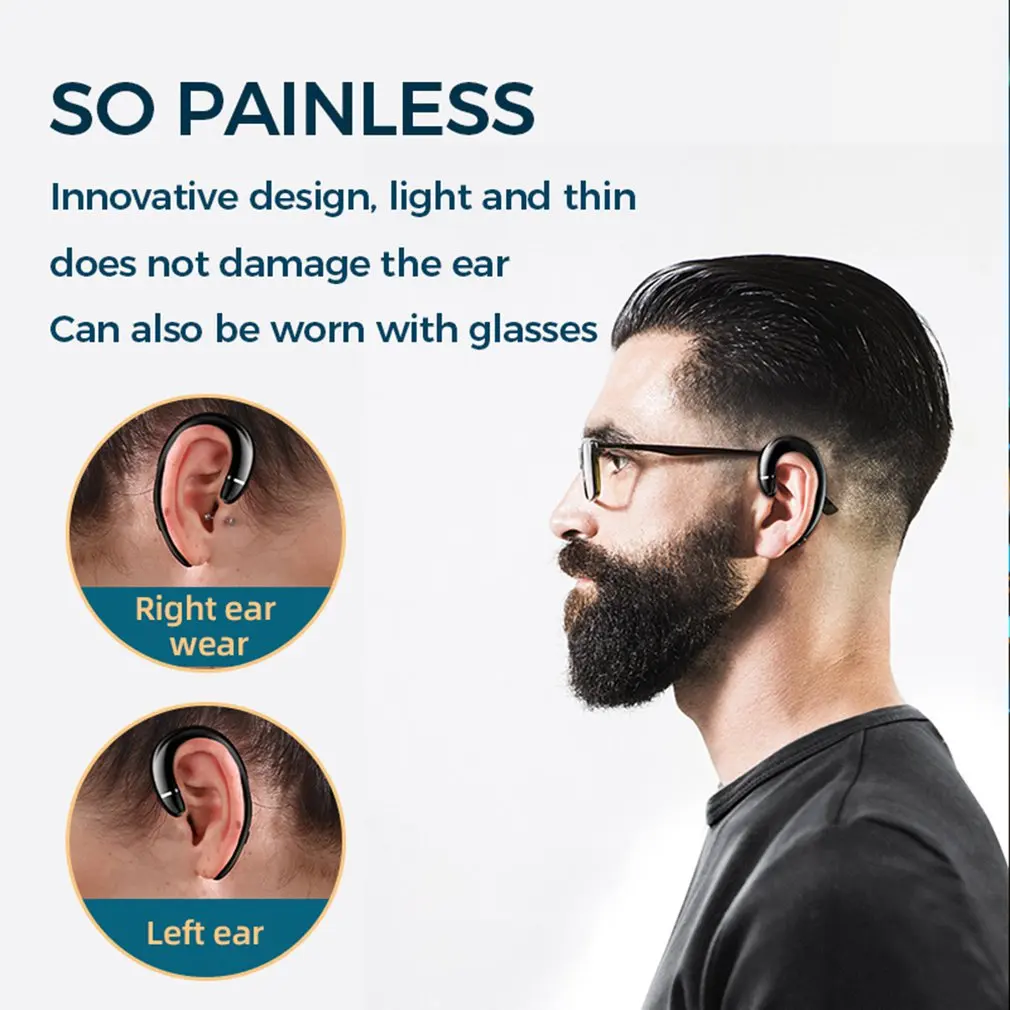 Wireless 5.0 Bluetooth Earphone Bone Conduction Earphone Waterproof Sport Headphones Single Ear Headset Sports
Wireless 5.0 Bluetooth Earphone Bone Conduction Earphone Waterproof Sport Headphones Single Ear Headset Sports