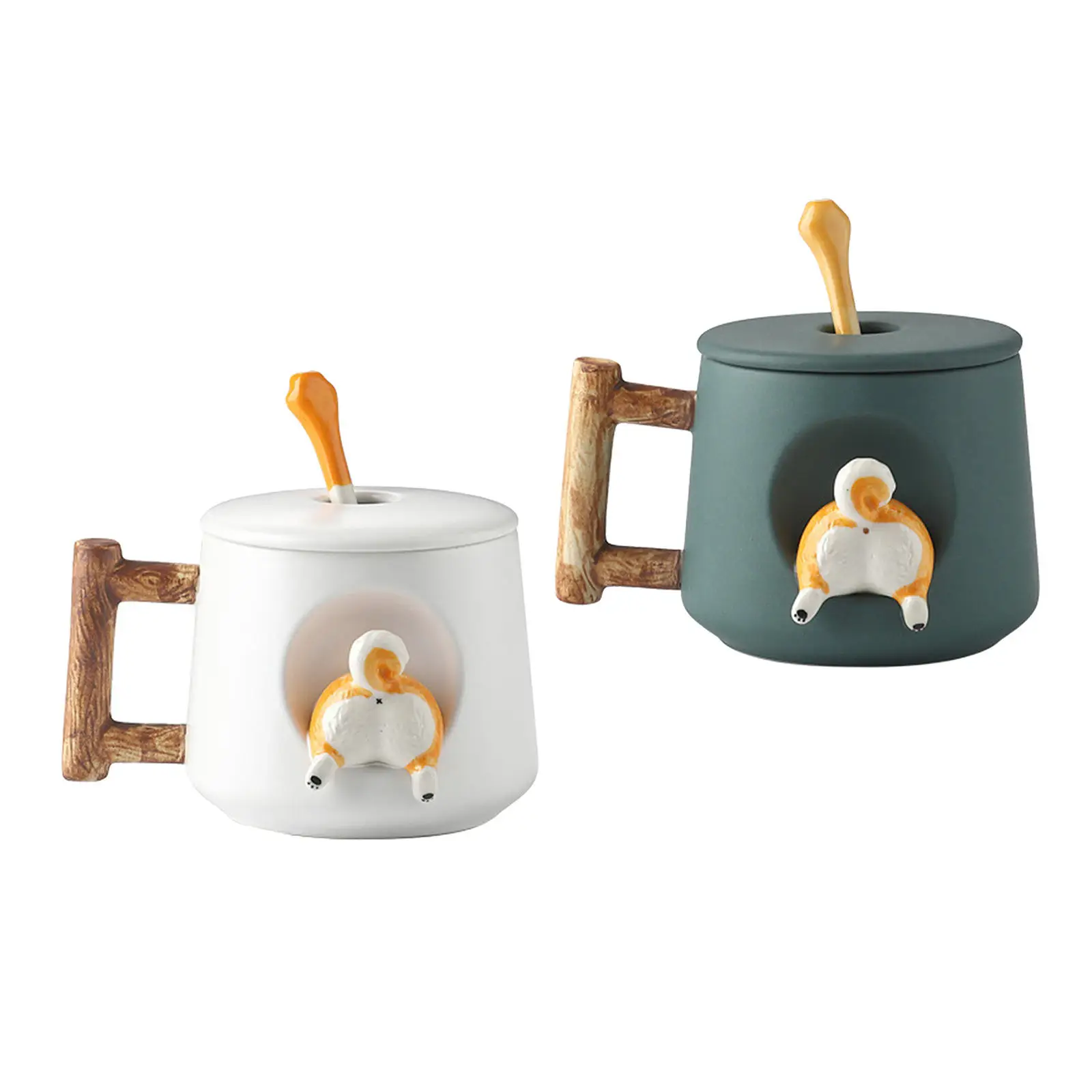 500ml Cute Cartoon Corgi Butt Ceramic Mug Brew Milk Tea Drinking Latte Cup for Bedroom Xmas Gifts
500ml Cute Cartoon Corgi Butt Ceramic Mug Brew Milk Tea Drinking Latte Cup for Bedroom Xmas Gifts