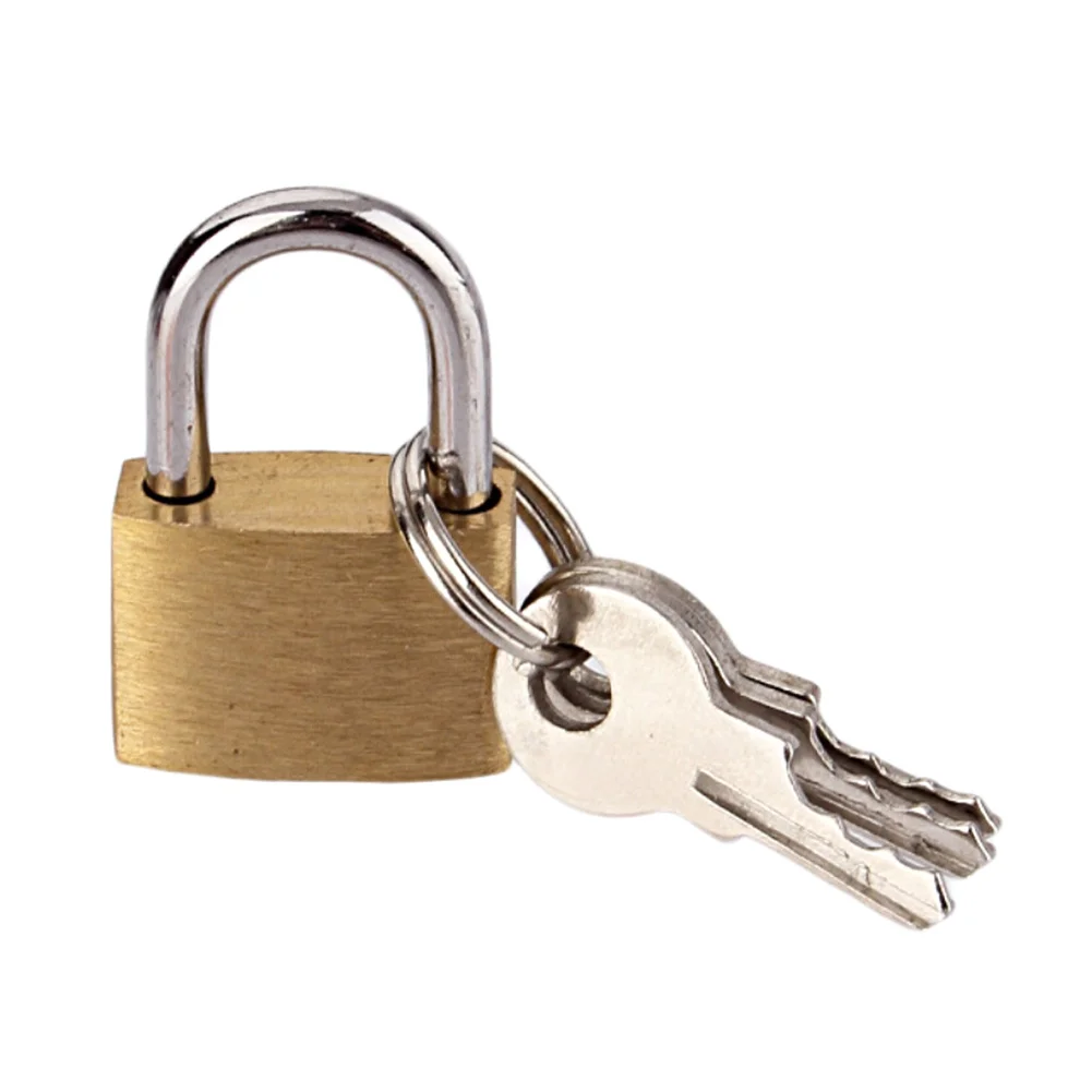 Padlock, Mini Copper Padlock For Lockers With 3 Keys Travel Padlocks For Luggage Gym Locker Box Case Small Copper Lock Golden 
Padlock, Mini Copper Padlock For Lockers With 3 Keys Travel Padlocks For Luggage Gym Locker Box Case Small Copper Lock Golden