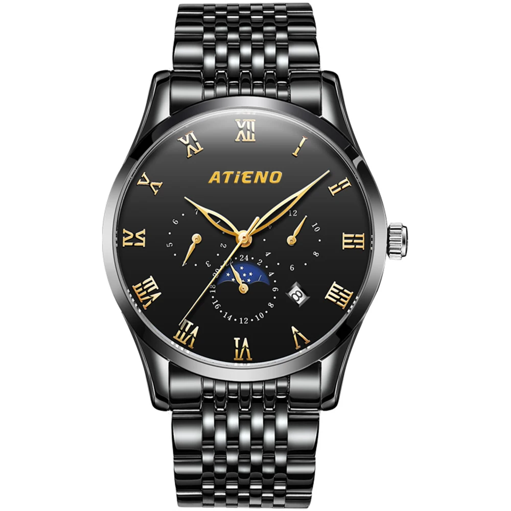 Часы наручные Atieno AT6014G Мужские автоматические, брендовые Роскошные водонепроницаемые
Часы наручные Atieno AT6014G Мужские автоматические, брендовые Роскошные водонепроницаемые