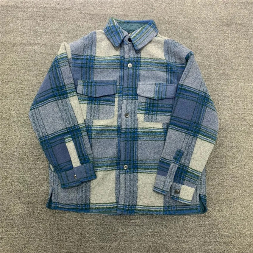 Travis Scott Cactus Jack Hoodie Men Women 1:1 Best-Quality Flannel Blue Plaid Woolen Shirt jacket Pullover
Travis Scott Cactus Jack Hoodie Men Women 1:1 Best-Quality Flannel Blue Plaid Woolen Shirt jacket Pullover