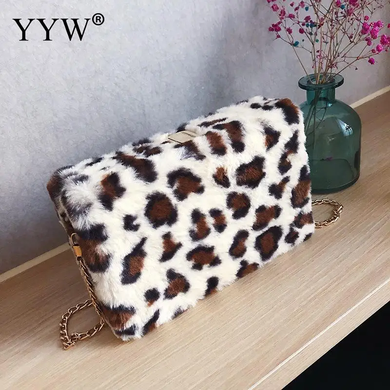 Ladies Leopard Print Handbag Women Winter Faux Fur Shoulder Bag Small Square Bag Female Party Crossbody Bags Christmas Gift
Ladies Leopard Print Handbag Women Winter Faux Fur Shoulder Bag Small Square Bag Female Party Crossbody Bags Christmas Gift