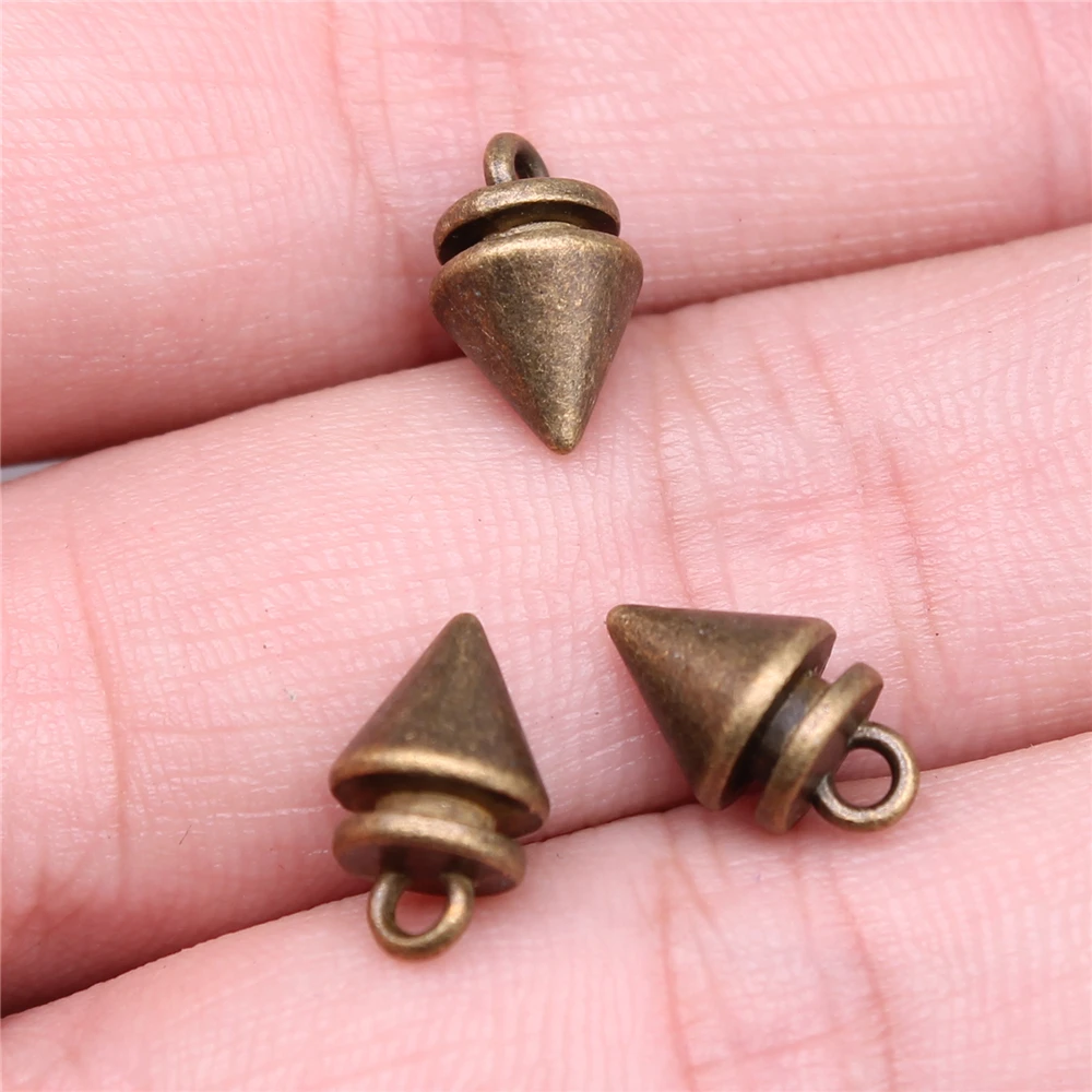WYSIWYG 20pcs 12x7mm Charms 3D Awl Antique Bronze Color Pendant 3D Awl Charms For Jewelry Making Jewelry Findings
WYSIWYG 20pcs 12x7mm Charms 3D Awl Antique Bronze Color Pendant 3D Awl Charms For Jewelry Making Jewelry Findings