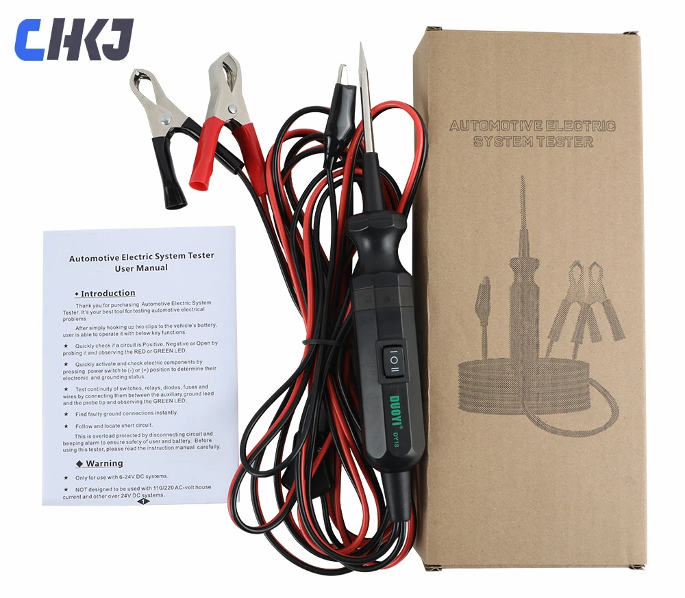 DY18 Automotive Circuit Tester Probe Diagnostic Tool 12V 24V Current and Voltage Integrated Power EM28
DY18 Automotive Circuit Tester Probe Diagnostic Tool 12V 24V Current and Voltage Integrated Power EM28