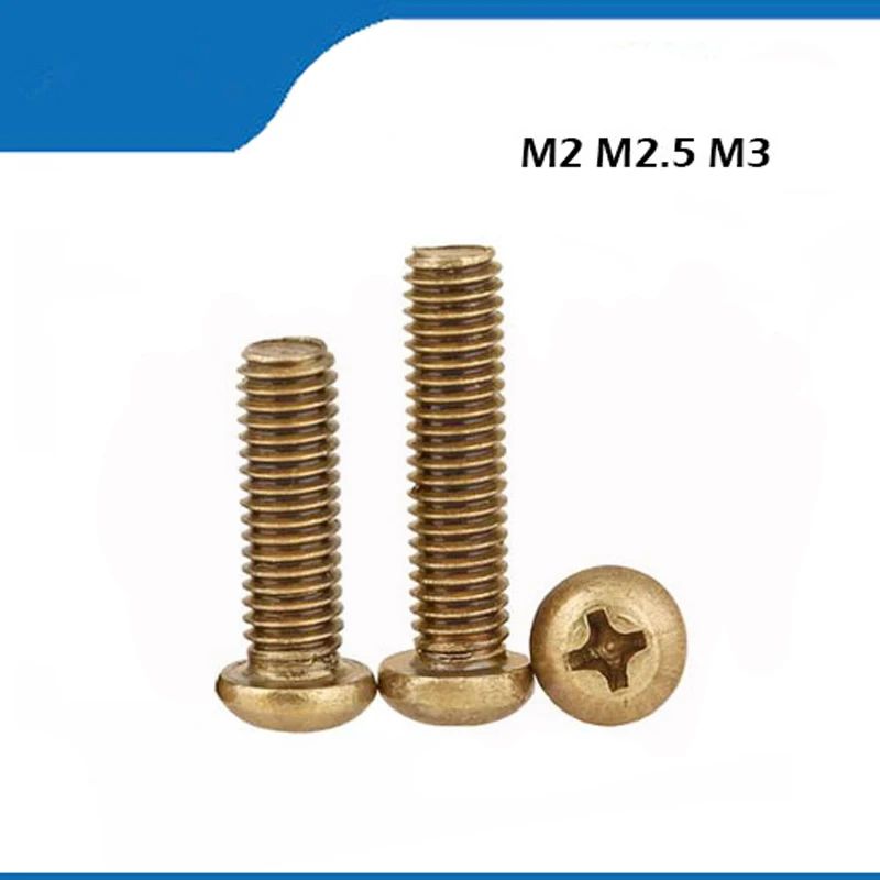 Copper mashines screws 100pcs GB818 Round head brass Copper M2 M2.5 M3 M4 M5 M6 pan screws Cross machine 2017
Copper mashines screws 100pcs GB818 Round head brass Copper M2 M2.5 M3 M4 M5 M6 pan screws Cross machine 2017