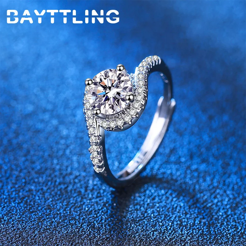 BAYTTLING Silver Color Full Zircon Round Open Ring For Charm Woman Party Birthday Gift Jewelry
BAYTTLING Silver Color Full Zircon Round Open Ring For Charm Woman Party Birthday Gift Jewelry
