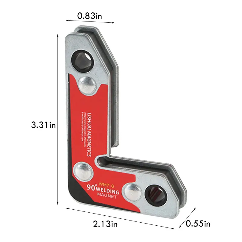 2Pcs/Set Magnetic Holder Corner Welding Magnets Internal And External Right Angle Fixture 30 60 90 Angles Magnetic Clip
2Pcs/Set Magnetic Holder Corner Welding Magnets Internal And External Right Angle Fixture 30 60 90 Angles Magnetic Clip