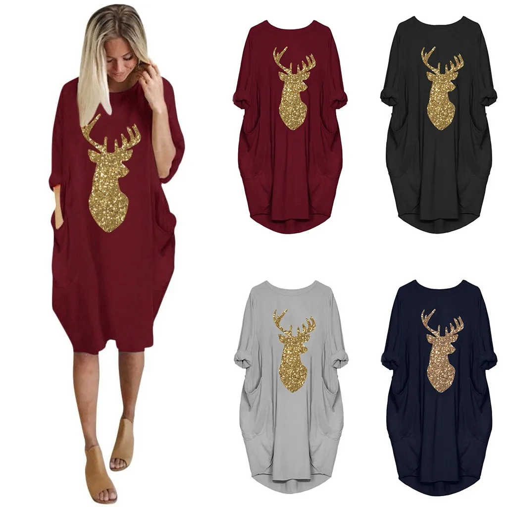 Red Santa Claus Print Christmas Dress Women 2021 Long Sleeve Elegant Party Loose Dress Robe Femme Plus Size Clothing Christmas
Red Santa Claus Print Christmas Dress Women 2021 Long Sleeve Elegant Party Loose Dress Robe Femme Plus Size Clothing Christmas