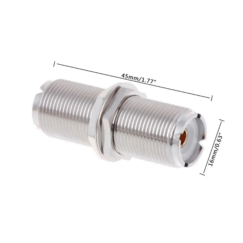 P82F UHF SO239 Female To Female Jack Nut Bulkhead Panel Mount Adapter Connector Straight F/F
P82F UHF SO239 Female To Female Jack Nut Bulkhead Panel Mount Adapter Connector Straight F/F