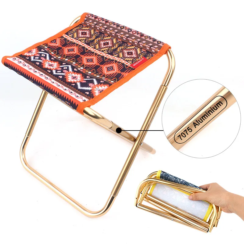 Outdoor Folding Stool 7075 Aluminum Alloy Adult Mini Portable Barbecue Home Camping Hiking Fishing Chair Train Stool Camp Chair
Outdoor Folding Stool 7075 Aluminum Alloy Adult Mini Portable Barbecue Home Camping Hiking Fishing Chair Train Stool Camp Chair