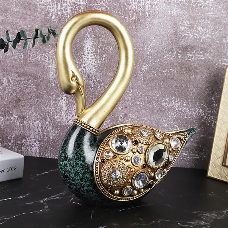 1pc Luxury Creative Resin Swan Handicrafts Creative Swan Figurines Swan Sculpture
1pc Luxury Creative Resin Swan Handicrafts Creative Swan Figurines Swan Sculpture