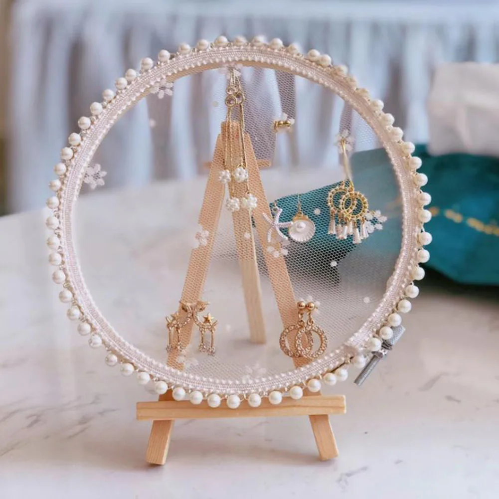 New Creative Lace Jewelry Storage Rack Earring Studs Pendant Holder Display Stand Lady Bedroom Vanity Tops Organizer Girl Gift
New Creative Lace Jewelry Storage Rack Earring Studs Pendant Holder Display Stand Lady Bedroom Vanity Tops Organizer Girl Gift