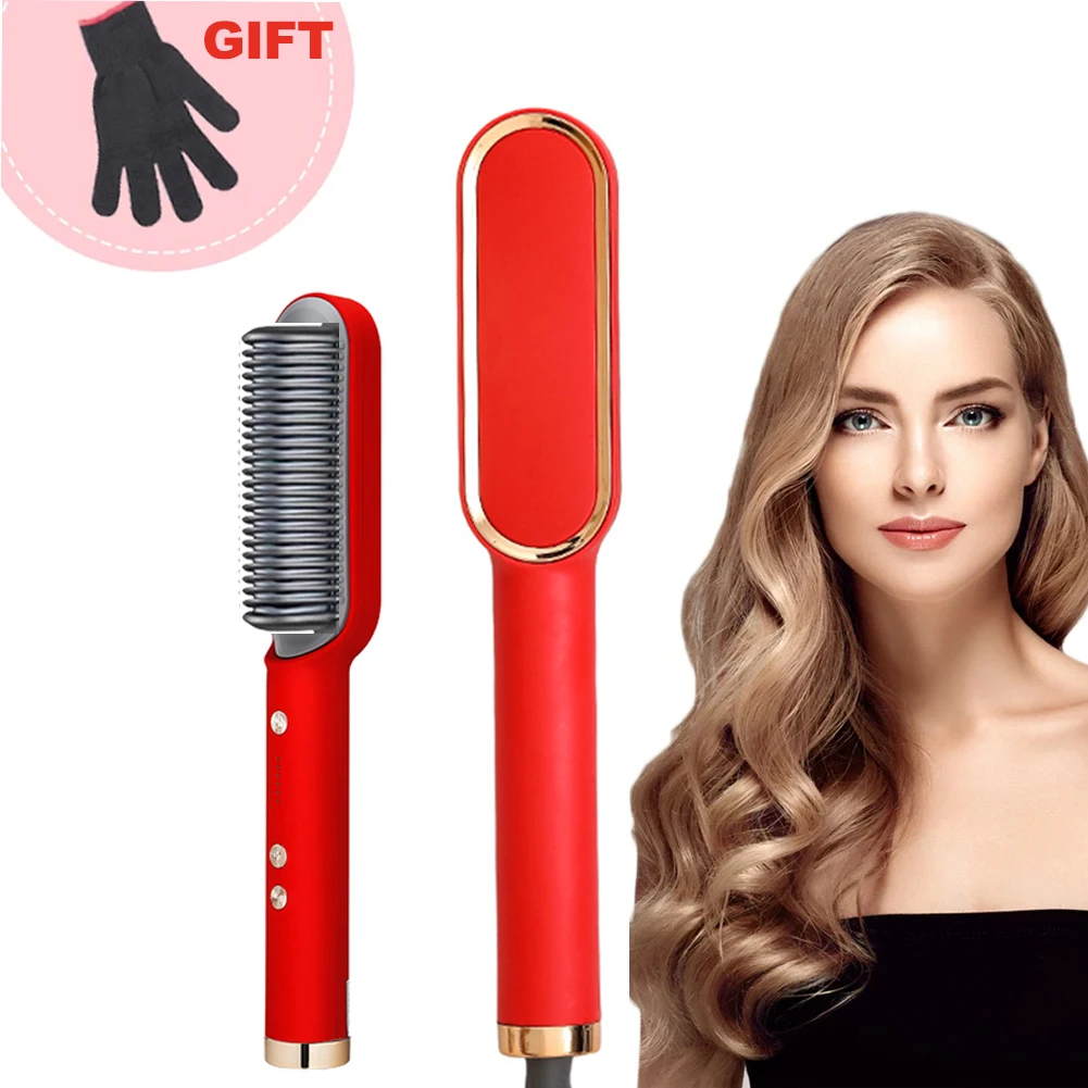 Professional Hair Straightener Escova De Cabelo Hair Curler Brush Hair Comb Straighteners Curling Hair Iron Hair Styler Tool
Professional Hair Straightener Escova De Cabelo Hair Curler Brush Hair Comb Straighteners Curling Hair Iron Hair Styler Tool