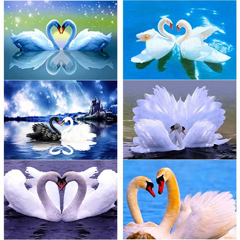 New 5D DIY Diamond Painting Swan Diamond Embroidery Swan Lake Cross Stitch Full Square Round Drill Home Decor Manual Art Gift
New 5D DIY Diamond Painting Swan Diamond Embroidery Swan Lake Cross Stitch Full Square Round Drill Home Decor Manual Art Gift