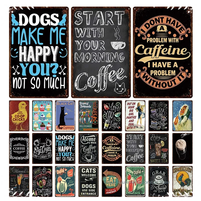Chanticlear Eat Here Cats Welcome Dogs Tin Signs Beer Plaque Coffee Wall Art Iron Painting Pub Plaque Funny Metal Poster Club
Chanticlear Eat Here Cats Welcome Dogs Tin Signs Beer Plaque Coffee Wall Art Iron Painting Pub Plaque Funny Metal Poster Club