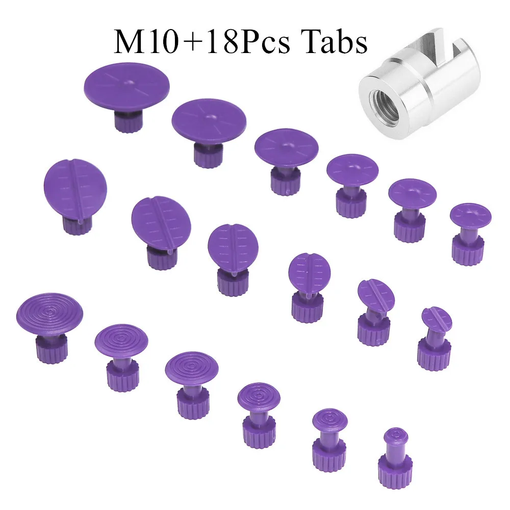 18/24pcs Paintless Dent Repair Tools Aluminum Alloy Dent Repair Puller Head Adapter Screw Tips for Slide Hammer and Pulling Tab
18/24pcs Paintless Dent Repair Tools Aluminum Alloy Dent Repair Puller Head Adapter Screw Tips for Slide Hammer and Pulling Tab