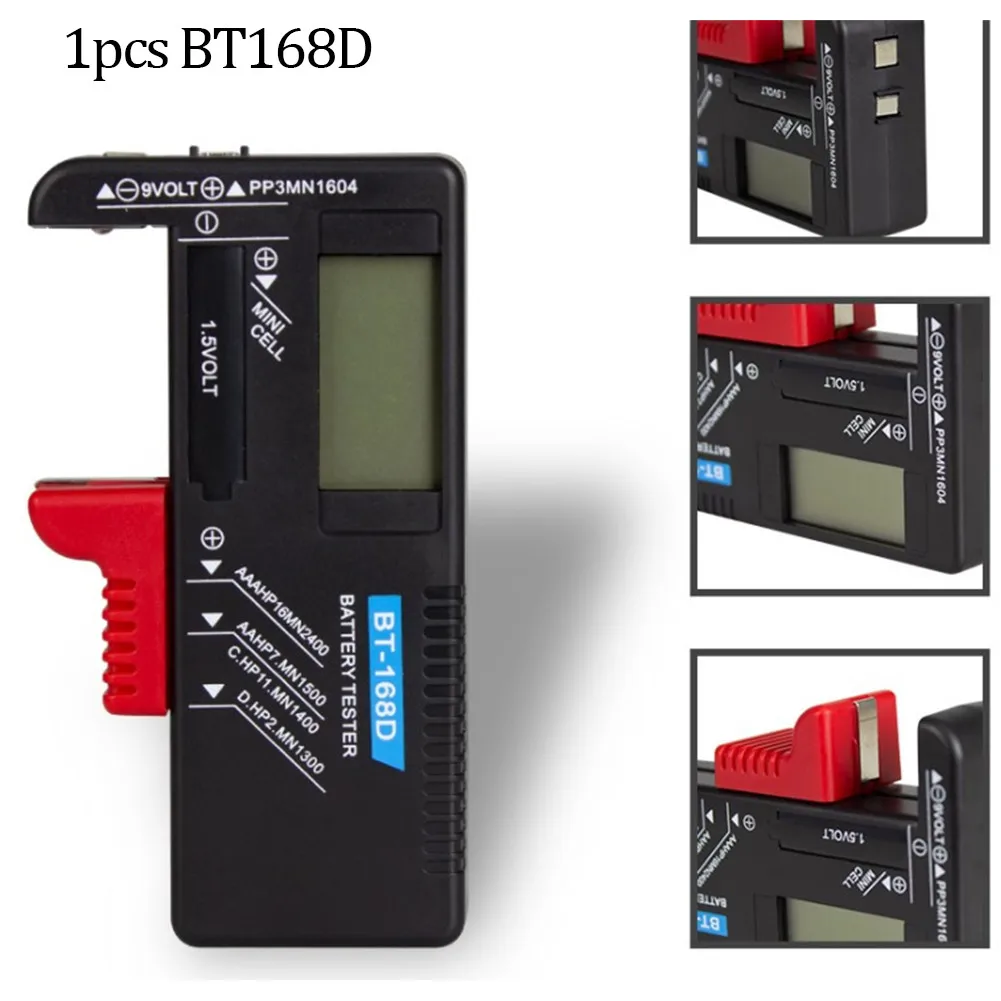 BT-168D 1.5-9V Batteries Universal Button Cell Battery Colour Coded Meter Indicate Portable Battery And Voltage Capacity Tester
BT-168D 1.5-9V Batteries Universal Button Cell Battery Colour Coded Meter Indicate Portable Battery And Voltage Capacity Tester
