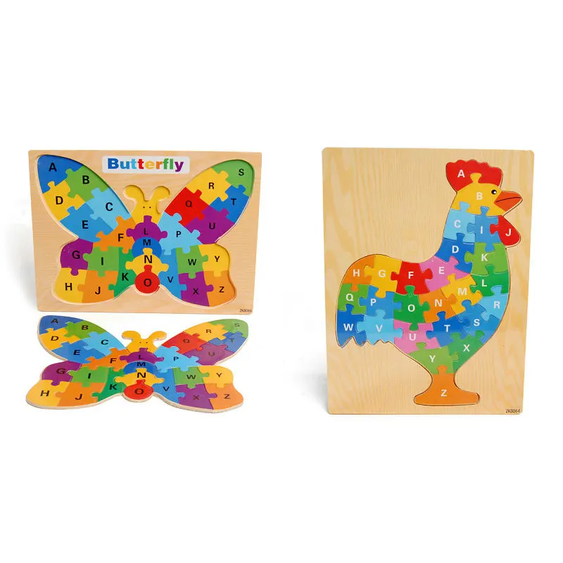 Classic Wood Jigsaw 2pcs Cartoon Animal Numbers/Letters Puzzles Butterfly/Owl/Goldfish/Cow Baby Early Learning Aids Wooden Toys
Classic Wood Jigsaw 2pcs Cartoon Animal Numbers/Letters Puzzles Butterfly/Owl/Goldfish/Cow Baby Early Learning Aids Wooden Toys