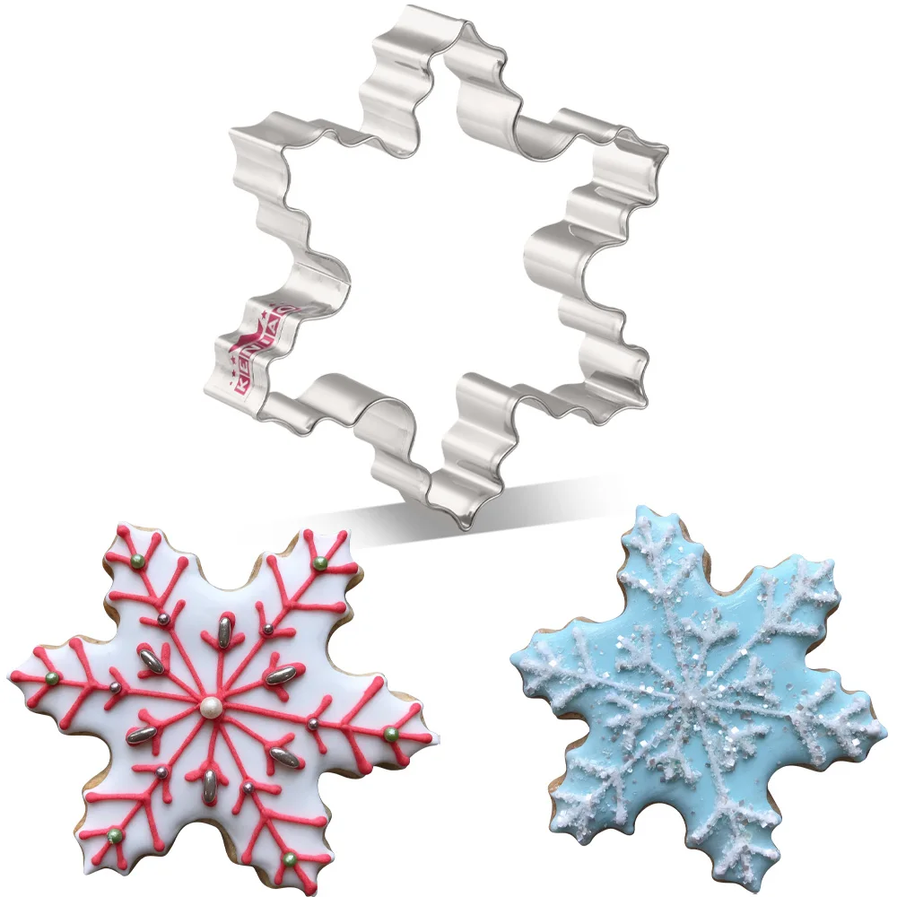 KENIAO Christmas Snowflake Cookie Cutter - 10 x 9.1 CM - Winter Biscuit Fondant Bread Sandwich Mold - Stainless Steel
KENIAO Christmas Snowflake Cookie Cutter - 10 x 9.1 CM - Winter Biscuit Fondant Bread Sandwich Mold - Stainless Steel