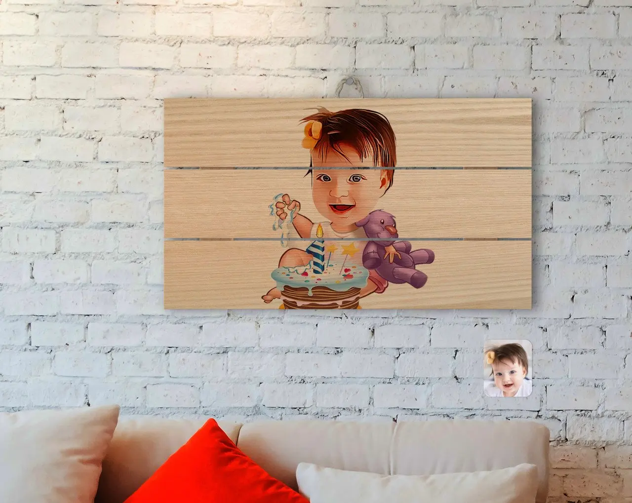 Персонализированный детский день рождения карикатура подлинный деревянный поддон Tablo-2
Персонализированный детский день рождения карикатура подлинный деревянный поддон Tablo-2