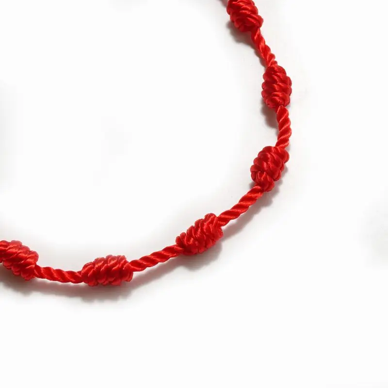 2Pcs Handmade Cross 7 Knots Red String Bracelet Good Luck Amulet for Success and Prosperity Friendship Bracelets Kit
2Pcs Handmade Cross 7 Knots Red String Bracelet Good Luck Amulet for Success and Prosperity Friendship Bracelets Kit
