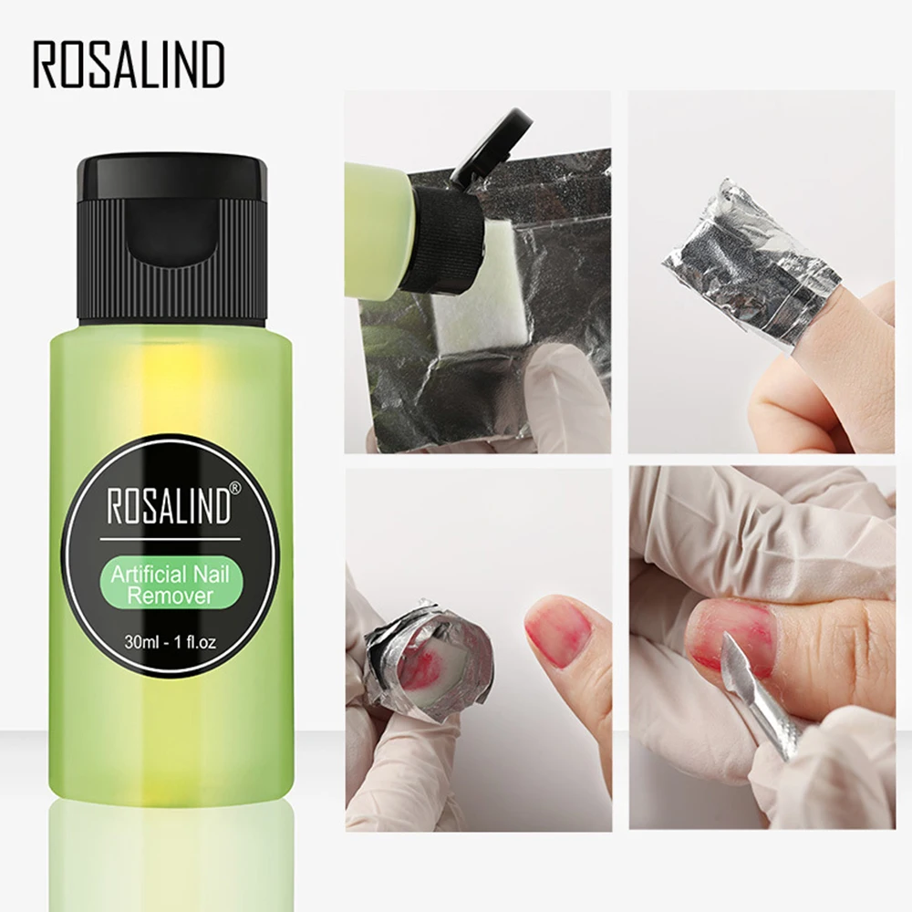 ROSALIND 30ml Nail Degreaser Removes Excess Gel Enhances Shine UV LED Polish Remover Art Brush Cleaner TSLM1 | Красота и здоровье