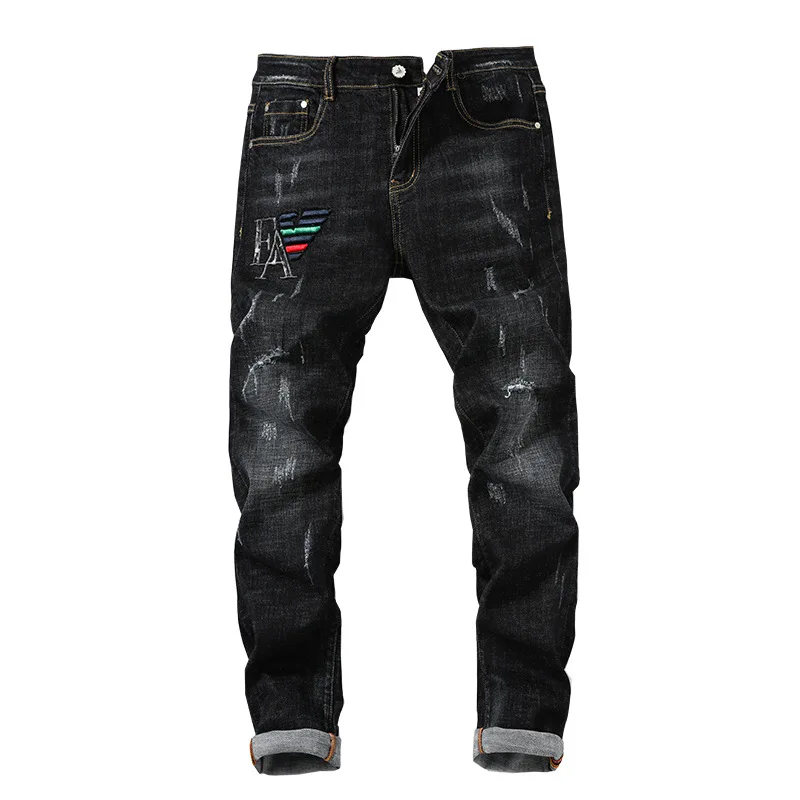 Luren 2021 Foreign Trade Men's Holes Blue Jeans More Than Bottom Cloth Worn Washed Denim Trousers Jeans for Men
Luren 2021 Foreign Trade Men's Holes Blue Jeans More Than Bottom Cloth Worn Washed Denim Trousers Jeans for Men