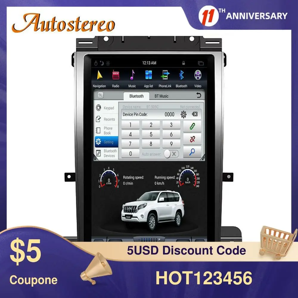 Android 9.0 For Ford Taurus 2011-2016 Tesla Style Screen Car GPS Navigatio Auto Multimedia Player Radio Head Unit Carplay Audio
Android 9.0 For Ford Taurus 2011-2016 Tesla Style Screen Car GPS Navigatio Auto Multimedia Player Radio Head Unit Carplay Audio