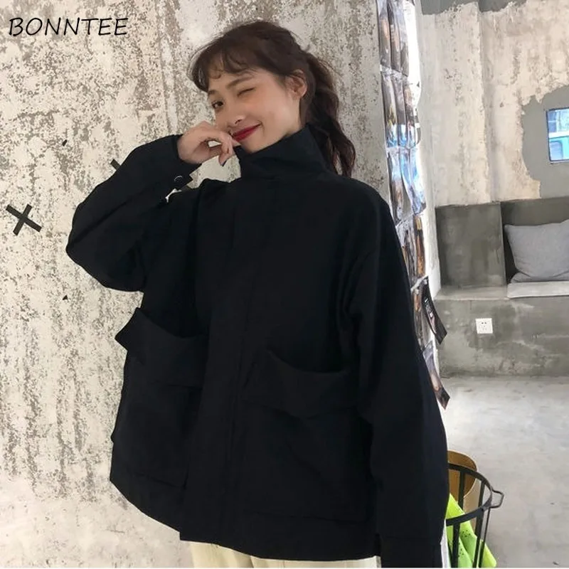 Basic Jackets Women BF Style Cargo Chic Harajuku Design College Teens Outwear Jacket Spring Fashion All-match Ladies Streetwear
Basic Jackets Women BF Style Cargo Chic Harajuku Design College Teens Outwear Jacket Spring Fashion All-match Ladies Streetwear