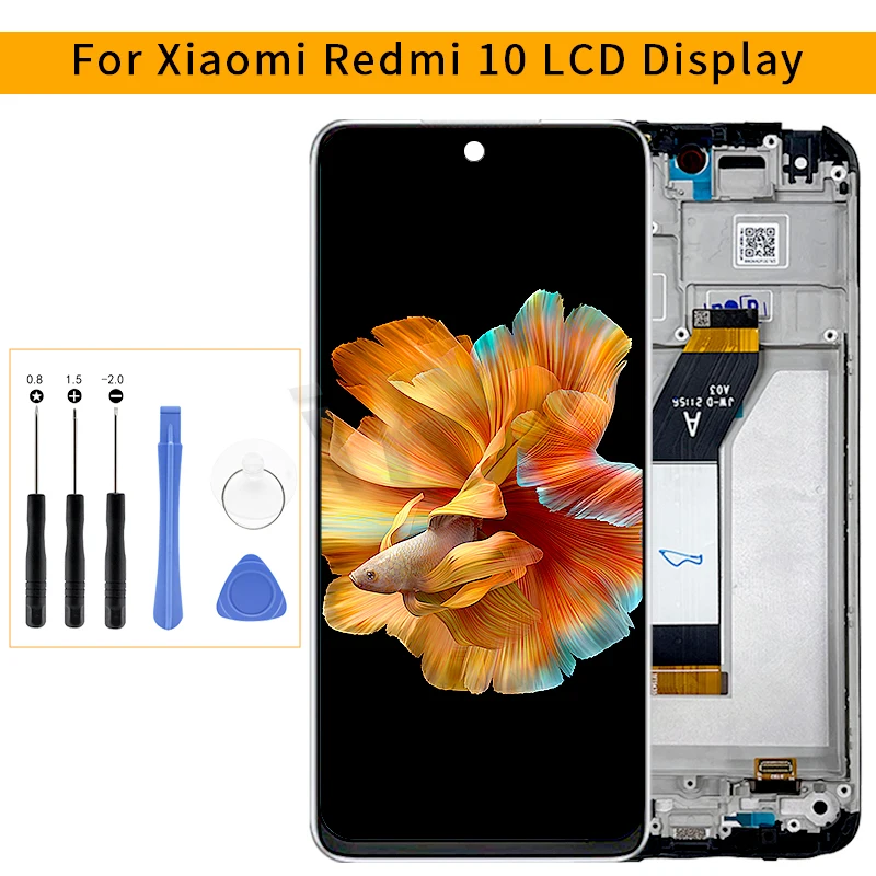 ЖК-дисплей 6,5 дюйма для Xiaomi Redmi 10, сенсорный экран, дигитайзер в сборе с рамкой, Запасная часть
ЖК-дисплей 6,5 дюйма для Xiaomi Redmi 10, сенсорный экран, дигитайзер в сборе с рамкой, Запасная часть