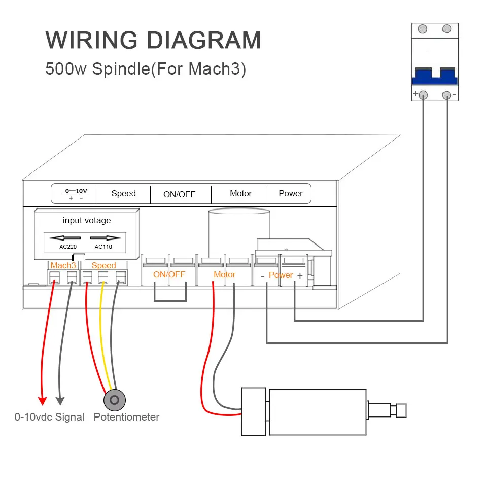 Daedalus CNC 500W Power Supply 110V 220V Version Adjustable Speed Control Power Source For 500W Spindle Motot Kit
Daedalus CNC 500W Power Supply 110V 220V Version Adjustable Speed Control Power Source For 500W Spindle Motot Kit