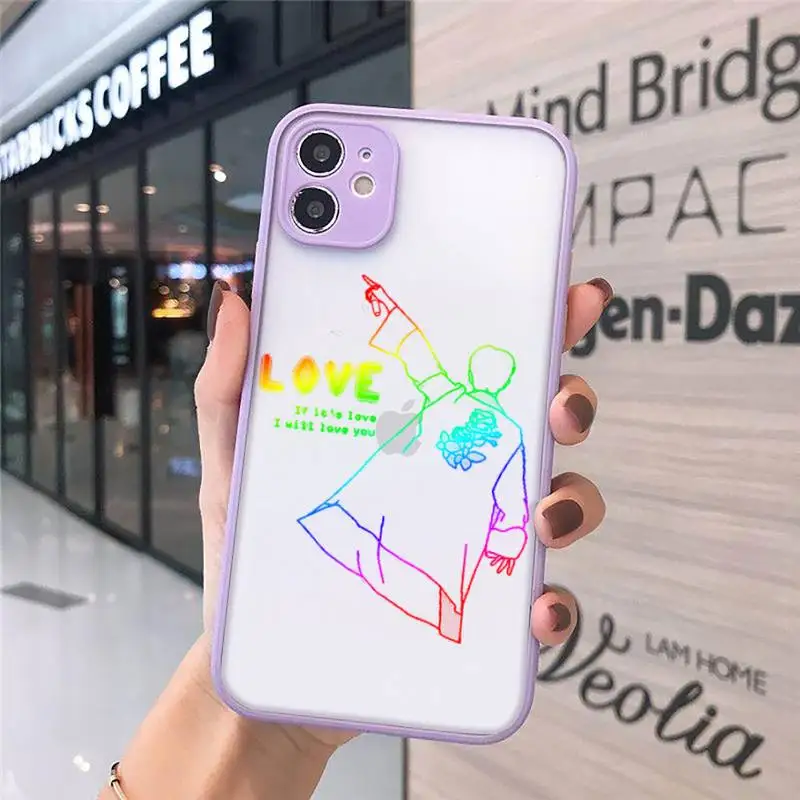 Love Yourself Art corlorful kpop Phone Case matte transparent For iphone 7 8 11 12 plus mini x xs xr pro max cover
Love Yourself Art corlorful kpop Phone Case matte transparent For iphone 7 8 11 12 plus mini x xs xr pro max cover