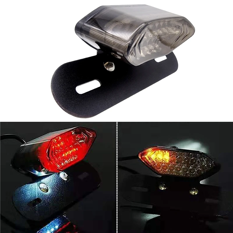 1Pc Motorcycle Tail Turn Signal for Harley Honda Kawasaki License Plate Light Brake Scooter Taillight Motorcycle Lightings Parts 
1Pc Motorcycle Tail Turn Signal for Harley Honda Kawasaki License Plate Light Brake Scooter Taillight Motorcycle Lightings Parts
