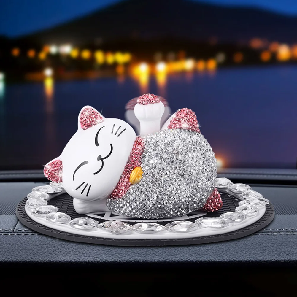 New Diamond Shaking Hand Lucky Cat Solar Car Ornaments Luxury Crystal Auto Interior Decorations Rhinestones Ornament
New Diamond Shaking Hand Lucky Cat Solar Car Ornaments Luxury Crystal Auto Interior Decorations Rhinestones Ornament