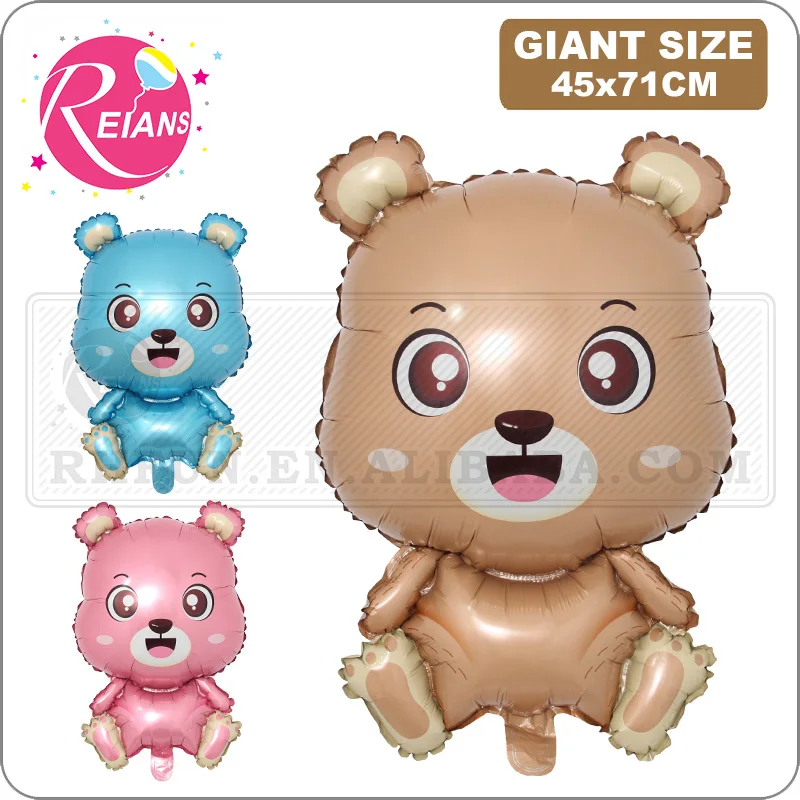 

Cute Bear Aluminium Foil Baby shower boy girl Balloon Wedding Gift Animal Decoration Kids Happy 100 Days Birthday Party Toy