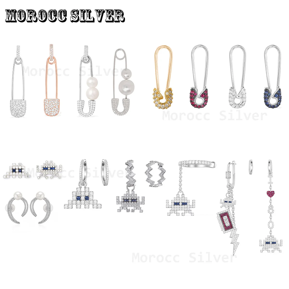 S925 silver 1:1 imitation, color paper clip, astronaut earrings, luxury female Monaco Jewelry
S925 silver 1:1 imitation, color paper clip, astronaut earrings, luxury female Monaco Jewelry
