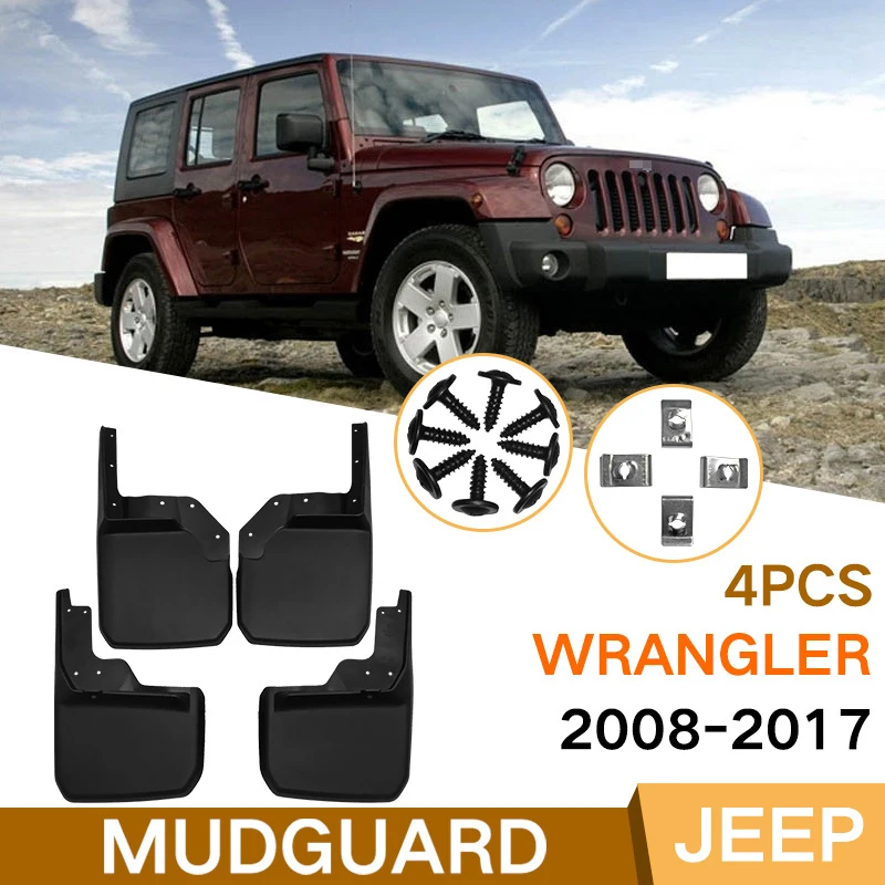 For JEEP Wrangler 2007-2019 2018 2016 2017 2015 Set Molded Mud Flaps Mudflaps Splash Guards Front Rear Mud Flap Mudguards
For JEEP Wrangler 2007-2019 2018 2016 2017 2015 Set Molded Mud Flaps Mudflaps Splash Guards Front Rear Mud Flap Mudguards