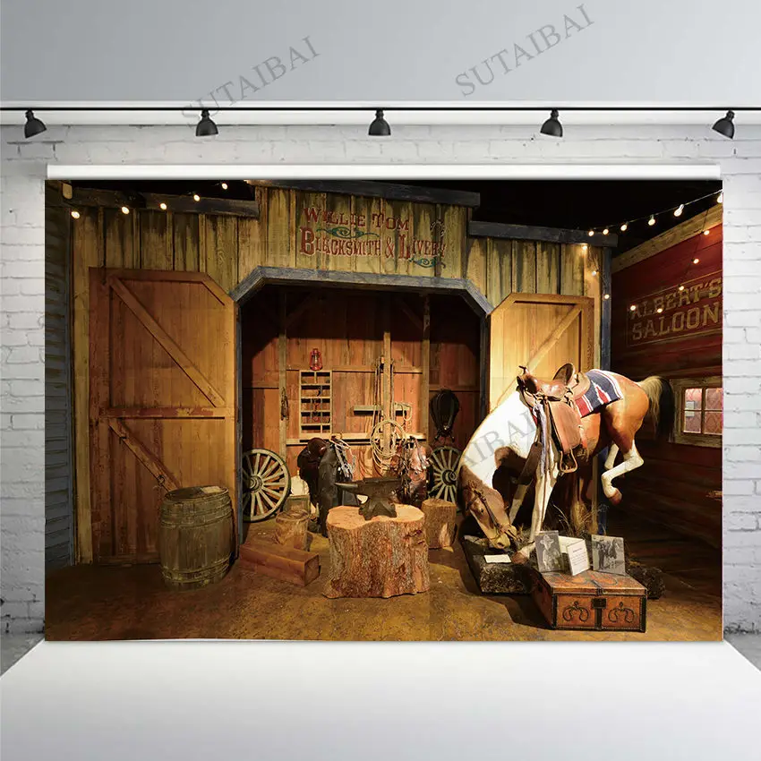 Western Cowboy Farmhouse Horse Photo Studio Background Baby Birthday Party Photography Backdrop Decoration Banner Photocall
Western Cowboy Farmhouse Horse Photo Studio Background Baby Birthday Party Photography Backdrop Decoration Banner Photocall