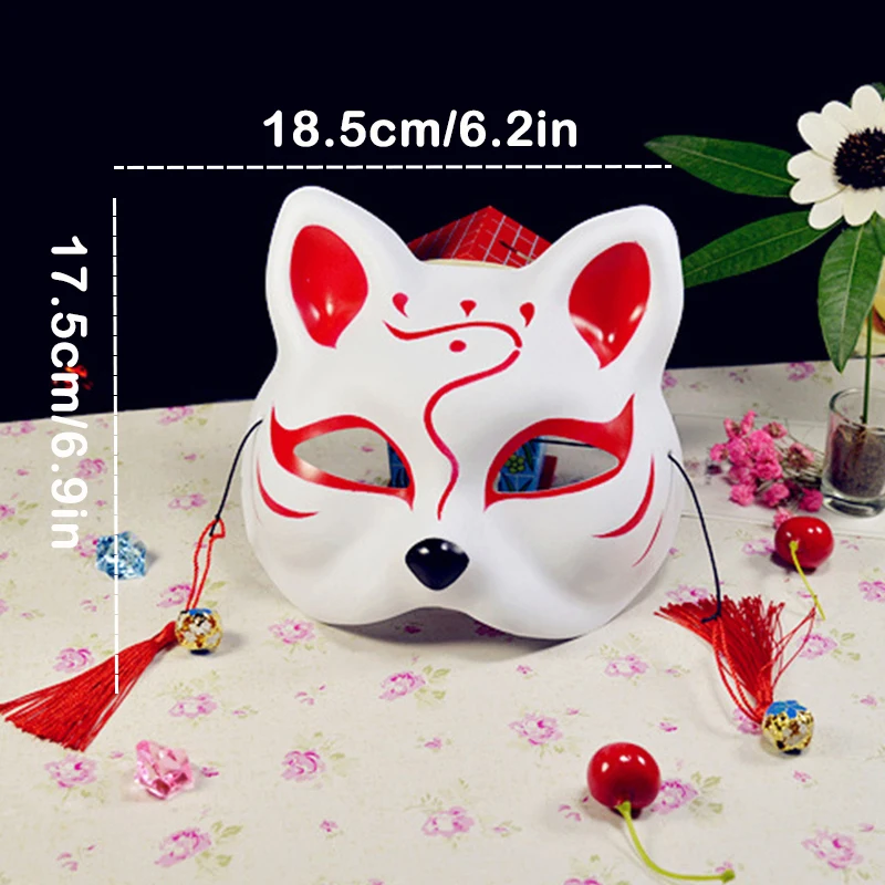 Hand-painted Killer Fox Half Face Mask Tassel Lace Small Bell Cosplay Mask Make-Up Festival Fantasy Party Props
Hand-painted Killer Fox Half Face Mask Tassel Lace Small Bell Cosplay Mask Make-Up Festival Fantasy Party Props