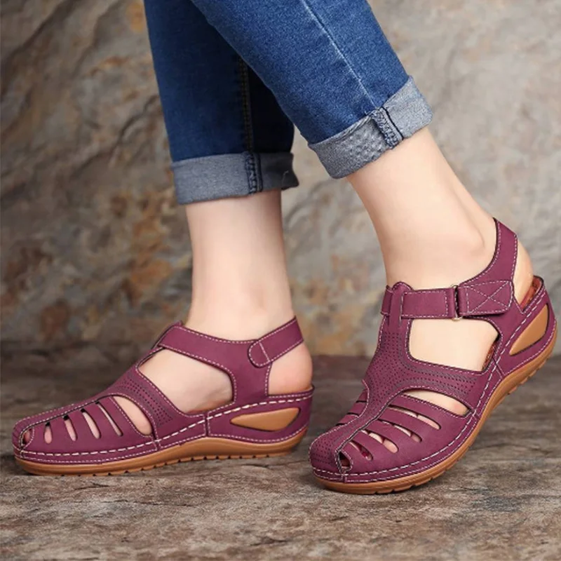 Summer Women Sandals Wedge Women Ankle Hollow Vintage Plus Size Soft Beach Sole Hook Loop Casual Shoes Ladies Footwear
Summer Women Sandals Wedge Women Ankle Hollow Vintage Plus Size Soft Beach Sole Hook Loop Casual Shoes Ladies Footwear