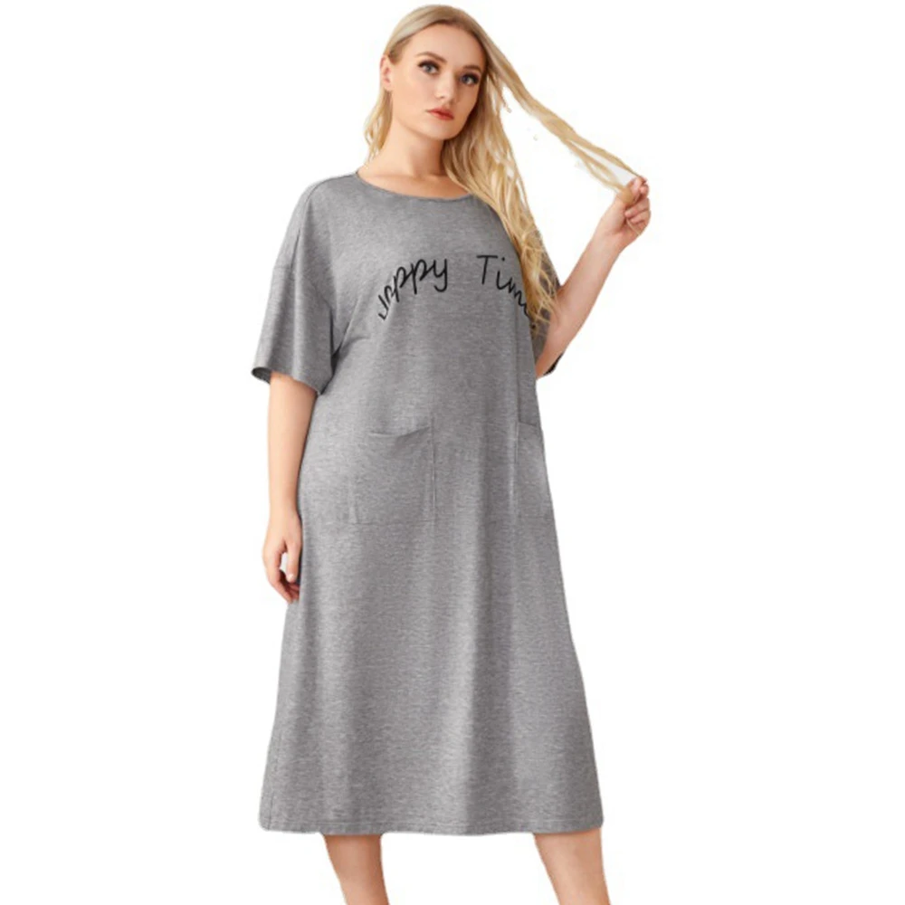 Women Nightgown Sleepwear Plus Size Nightshirt Loose Comfy Sleep Dress Sleepshirt Soft Flare Sleeve Nightdress SQWAD1
Women Nightgown Sleepwear Plus Size Nightshirt Loose Comfy Sleep Dress Sleepshirt Soft Flare Sleeve Nightdress SQWAD1