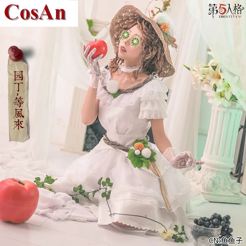 CosAn Game Identity V Emma Woods Cosplay Costume Gardener Up In The Wind Skin Uniform Dress Activity Party Role Play Clothing
CosAn Game Identity V Emma Woods Cosplay Costume Gardener Up In The Wind Skin Uniform Dress Activity Party Role Play Clothing