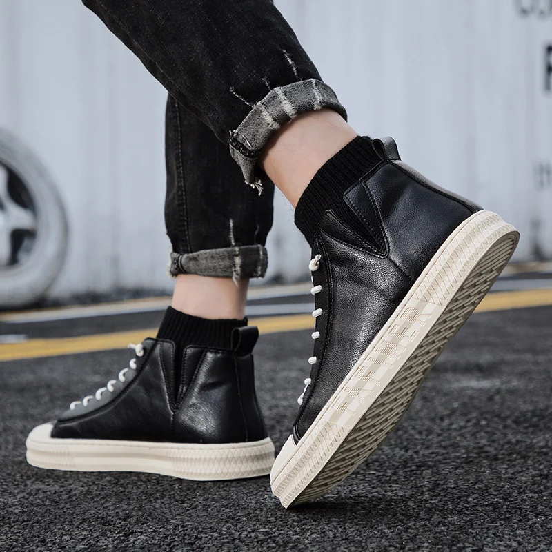 Fashion Boots Men Casual Leather Man Shoe Shoes For Men Mens Black Boots Men's Sneakers Sport High Top Boot Vintage Causal
Fashion Boots Men Casual Leather Man Shoe Shoes For Men Mens Black Boots Men's Sneakers Sport High Top Boot Vintage Causal